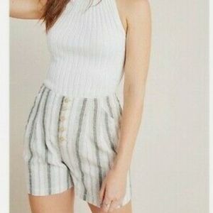 Anthropologie linen blend shorts